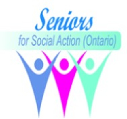 Logo from group named Seniors for Social Action Ontario